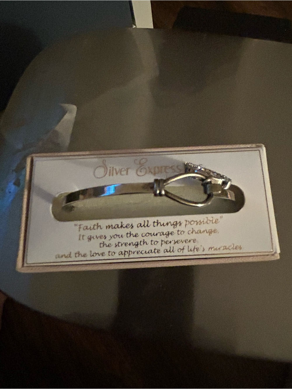 Women's Inspirational Silver Bracelet